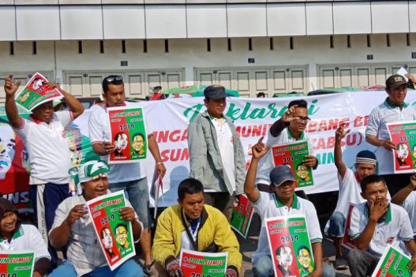Ratusan Abang Becak Deklarasi Dukung Cak Imin Cawapres 2019
