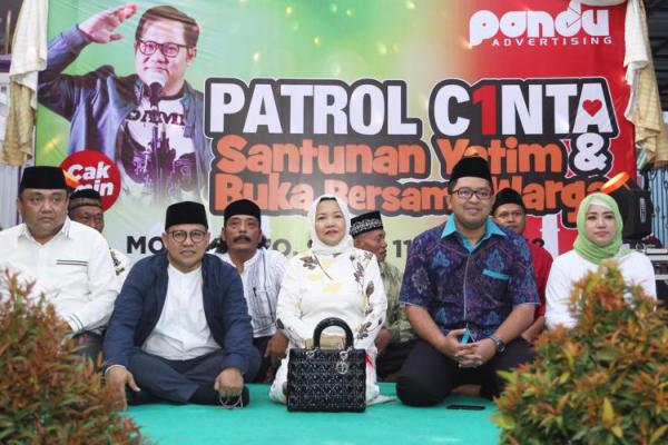 Cak Imin Hadiri Patrol Cinta dan Santunan Anak Yatim di Mojokerto