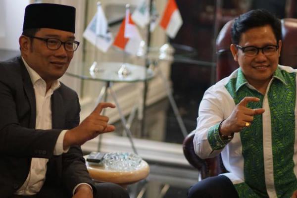 Ridwan Kamil Temui Cak Imin Melaporkan Hasil Pilkada Jabar