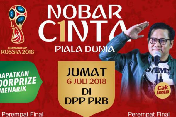PKB Gelar Nobar Cinta Piala Dunia, Prancis vs Uruguay
