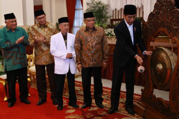 Mars NU Bergema di Istana, Begini Kata Jokowi