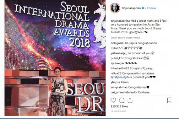 Aktris Indonesia Raih Penghargaan `Seoul International Drama Awards`