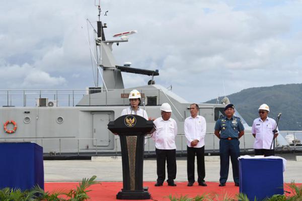 Menkeu Sri Mulyani Resmikan Dermaga Tawiri Ambon