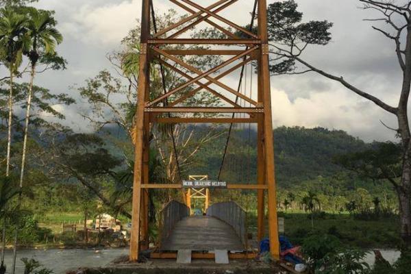 Pemerintah Bangun Jembatan Gantung Pante Ceureumen