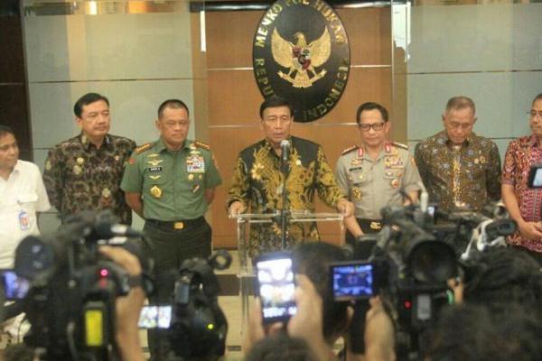 Polemik Senjata Impor, Wiranto Gelar Rakor dengan Menhan, Panglima TNI dan Kapolri