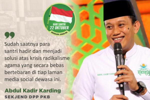 Karding: Hari Santri Momen Bangkitkan Semangat Resolusi Jihad Bela NKRI