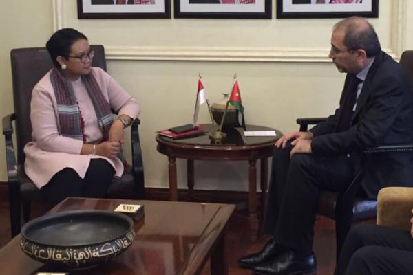 Menlu Retno: Yordania Apresiasi Komitmen Indonesia Soal Palestina