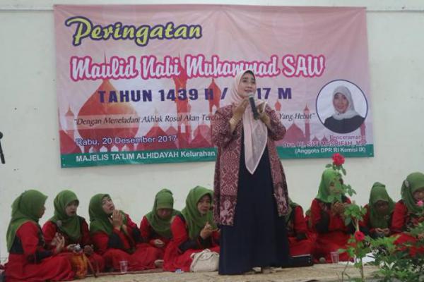 Anggota FPKB Siti Masrifah Hadiri Maulid Nabi di Tangsel
