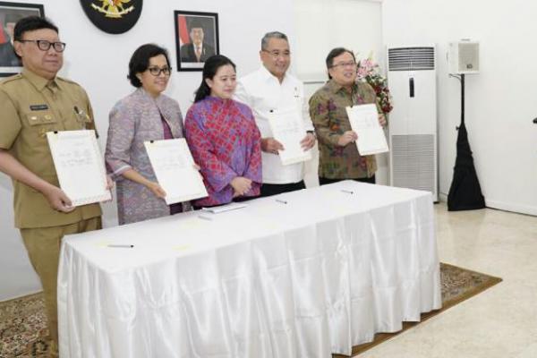 Empat Menteri Tandatangani SKB Program Padat Karya