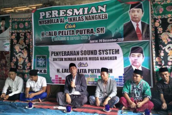 Politisi PKB Resmikan Mushola di Lombok Tengah