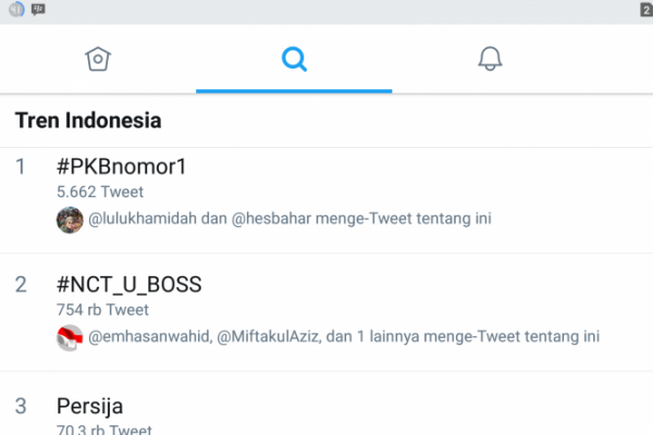 Hastag #PKBnomor1 Puncaki Trending Topik Twitter Terlama