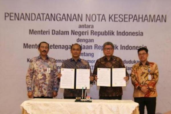 Kemnaker - Kemendagri Jalin Kerjasama Soal Data Ketenagakerjaan dan Kependudukan