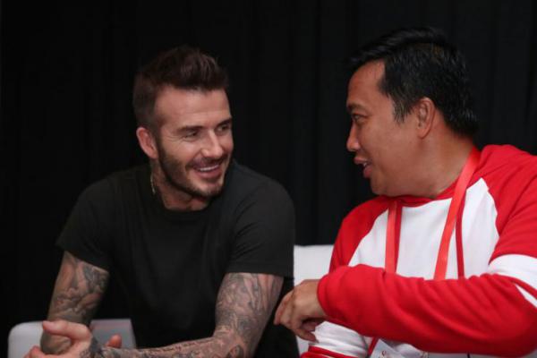 Menpora Ajak David Beckham Makan Sate dan Nasgor