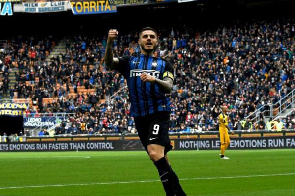 Inter Kalahkan Verona 3-0, Icardi Sumbangkan Dua Gol 