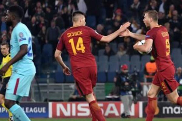 Lumat Barcelona, AS Roma Melaju ke Semifinal