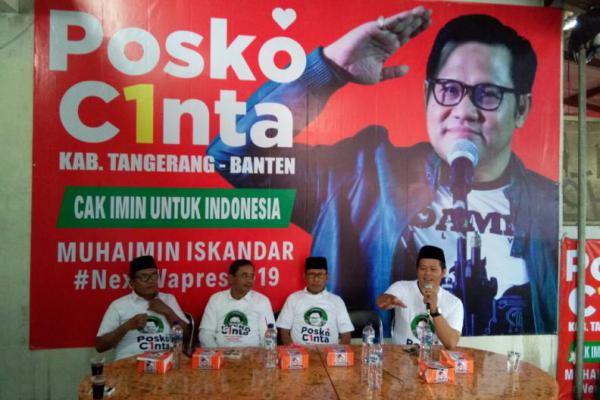 Kader Muda NU Tangerang Resmikan "Posko C1nta" Cak Imin
