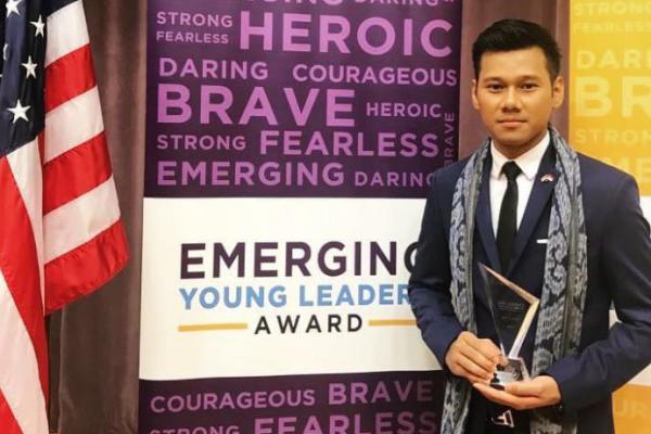 Aktivis Kemanusiaan, Diovio Alfath Raih The Emerging Young Leaders Award 2018 di AS