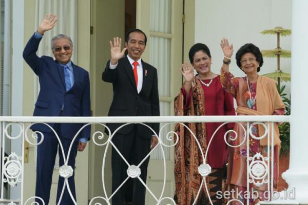 Presiden Jokowi Terima Kunjungan PM Mohathir Mohamad di Istana Bogor