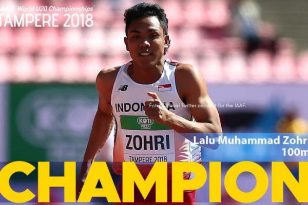 Indonesia Juara Dunia Lari U20, Cak Imin: Keren Mas Zohri!