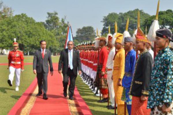 Presiden Jokowi Terima Kunjungan Kenegaraan Presiden Mikronesia