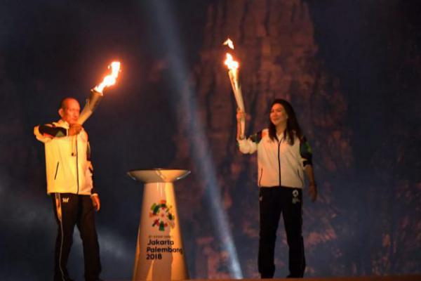 Obor Asian Games dan Api Mrapen Bakar Semangat Atlit Indonesia