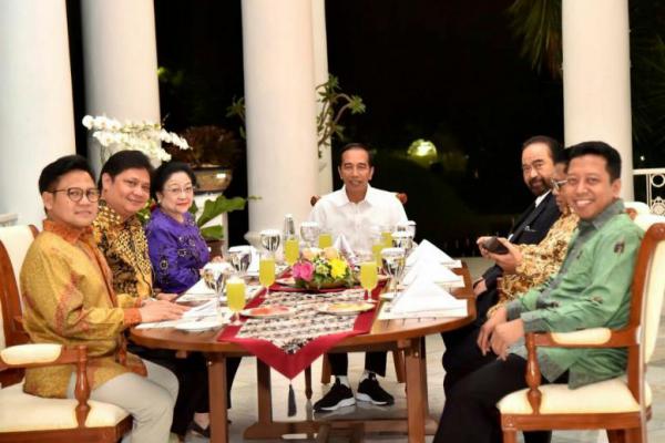 Jokowi Gelar Pertemuan dengan Ketum Partai Koalisi di Istana Bogor