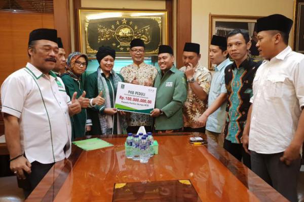 Peduli Lombok, PKB Salurkan Bantuan Rp 100 Juta Lewat LazisNU