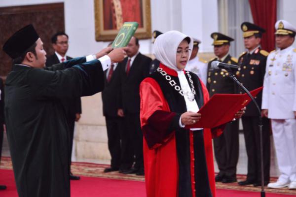 Enny Nurbaningsih Resmi Dilantik jadi Hakim Mahkamah Konstitusi