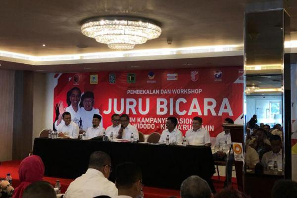 Tim Pemenangan Jokowi-Ma`ruf Latih 108 Juru Bicara