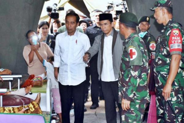 Presiden Jokowi Kunjungi Lombok dan Serahkan Bantuan pada Korban Gempa