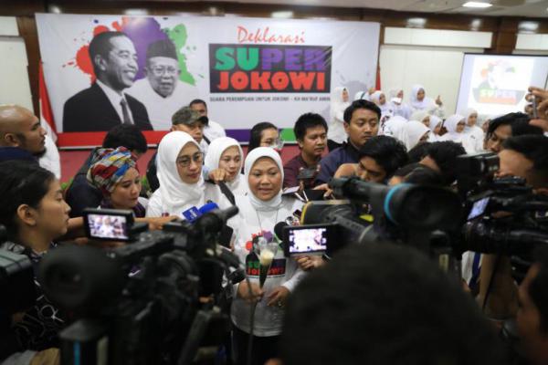 Super Jokowi Ajak Perempuan Indonesia Dukung Jokowi-Ma`ruf