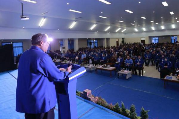 SBY Sampaikan Pidato Politik dalam HUT Ke-17 Demokrat