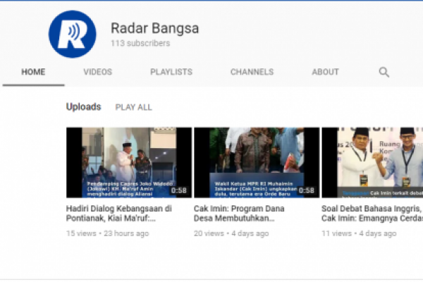 Radar Media Nusantara Luncurkan Akun Youtube Radar60detik