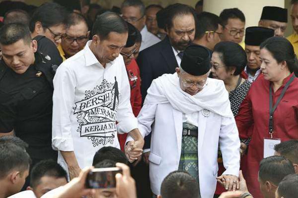 Real Count KPU 70 Persen, Jokowi-Ma`ruf Amin Semakin Melejit