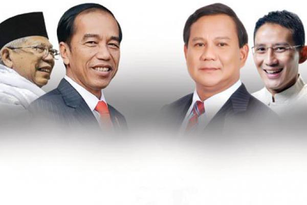 Hasil Survei Denny JA: Jokowi-Ma`ruf 58,7%, Prabowo-Sandiaga 30,9%