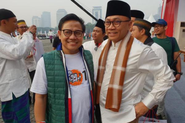 Beda Pilihan Pilpres 2019, Cak Imin dan Zulkifli Hasan Tetap Mesra