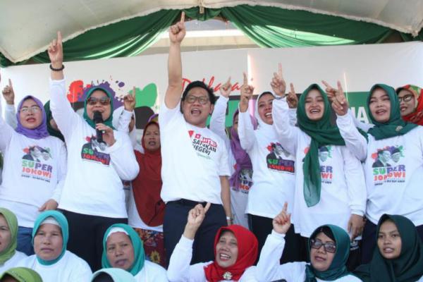 Cak Imin Optimis 85% Perempuan Jateng Pilih Jokowi