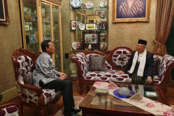 Kiai Ma`ruf Amin Bertemu Sri Sultan HB X di Keraton Yogyakarta