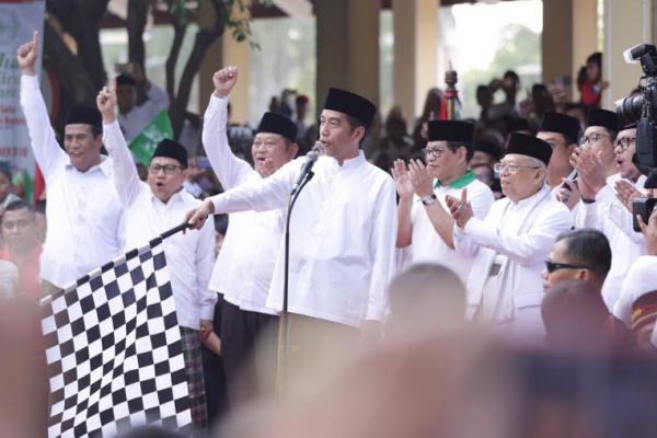 Survei LSI Danny JA Pasca Reuni 212: Jokowi-Ma`ruf Amin Naik, Prabowo-Sandi Turun
