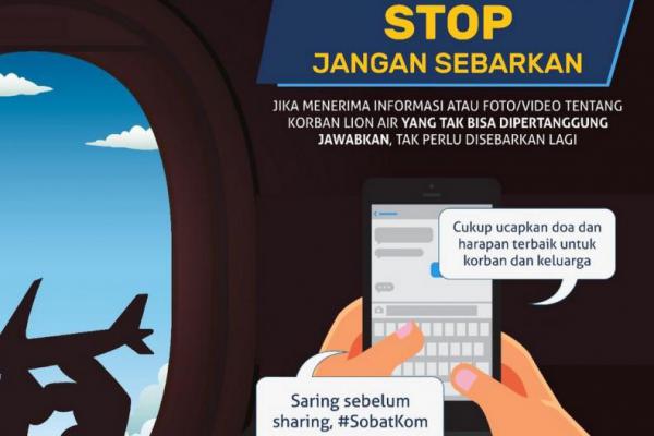 Beredar Hoaks Terkait Musibah JT-610, Kominfo Peringatkan Warganet