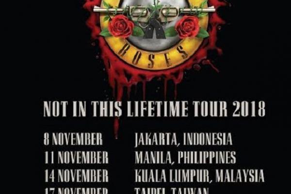 Siap Gelar Konser di Jakarta, Band Guns `N Roses Bawa 40 Ton Kargo