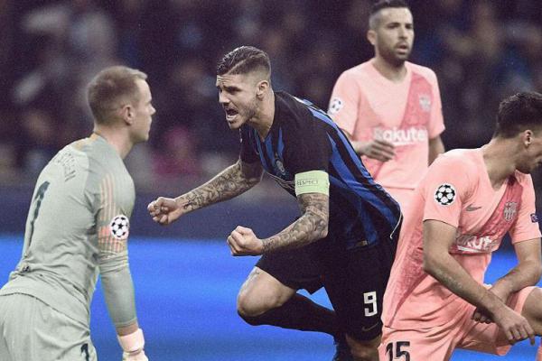 Inter Milan vs Barcelona Berbagi Poin, Skor: 1-1