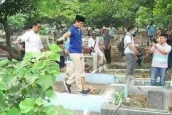 Video Sandiaga langkahi Makam, PBNU: Langgar Tata Krama dan Adab Ziarah