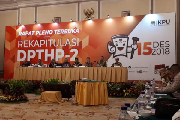 KPU Menetapkan DPTHP-2 Berjumlah 192 juta Pemilih