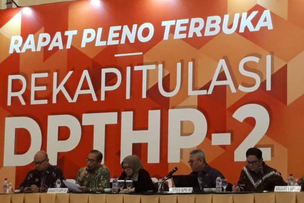 Ketua KPU Buka Rapat Pleno Terbuka Rekapitulasi DPT Hasil Perbaikan II 