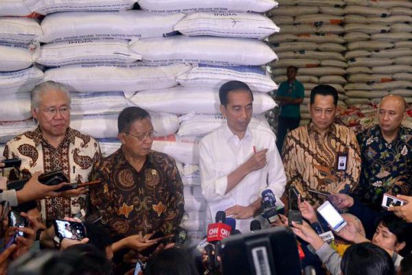 Stok Menumpuk, Jokowi Yakin Harga Beras Turun