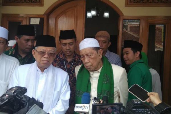 Sowan ke Kiai Abdul Halim, Kiai Ma`ruf Mohon Doa dan Dukungan