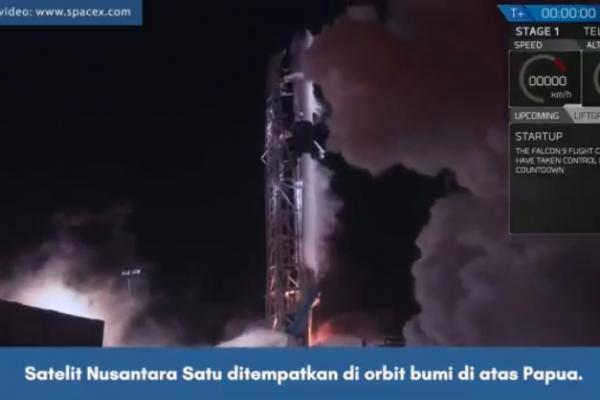 Satelit Nusantara Satu Sukses Diluncurkan, Jokowi: Jangkau Seluruh Pulau