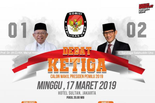 KPU Harap Debat Cawapres Dijadikan Referensi bagi Pemilih