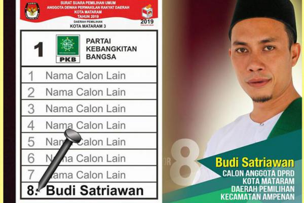 Caleg PKB Ajak Masyarakat Kota Mataram Tolak Politik Uang